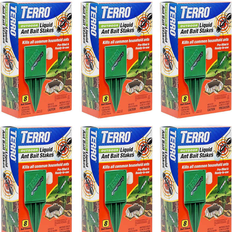 Terro T1812 Outdoor Liquid Ant Baits – 6 Pack | Attracts & Kills Entire Colonies